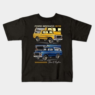 1978 Bronco Safari Car Kids T-Shirt